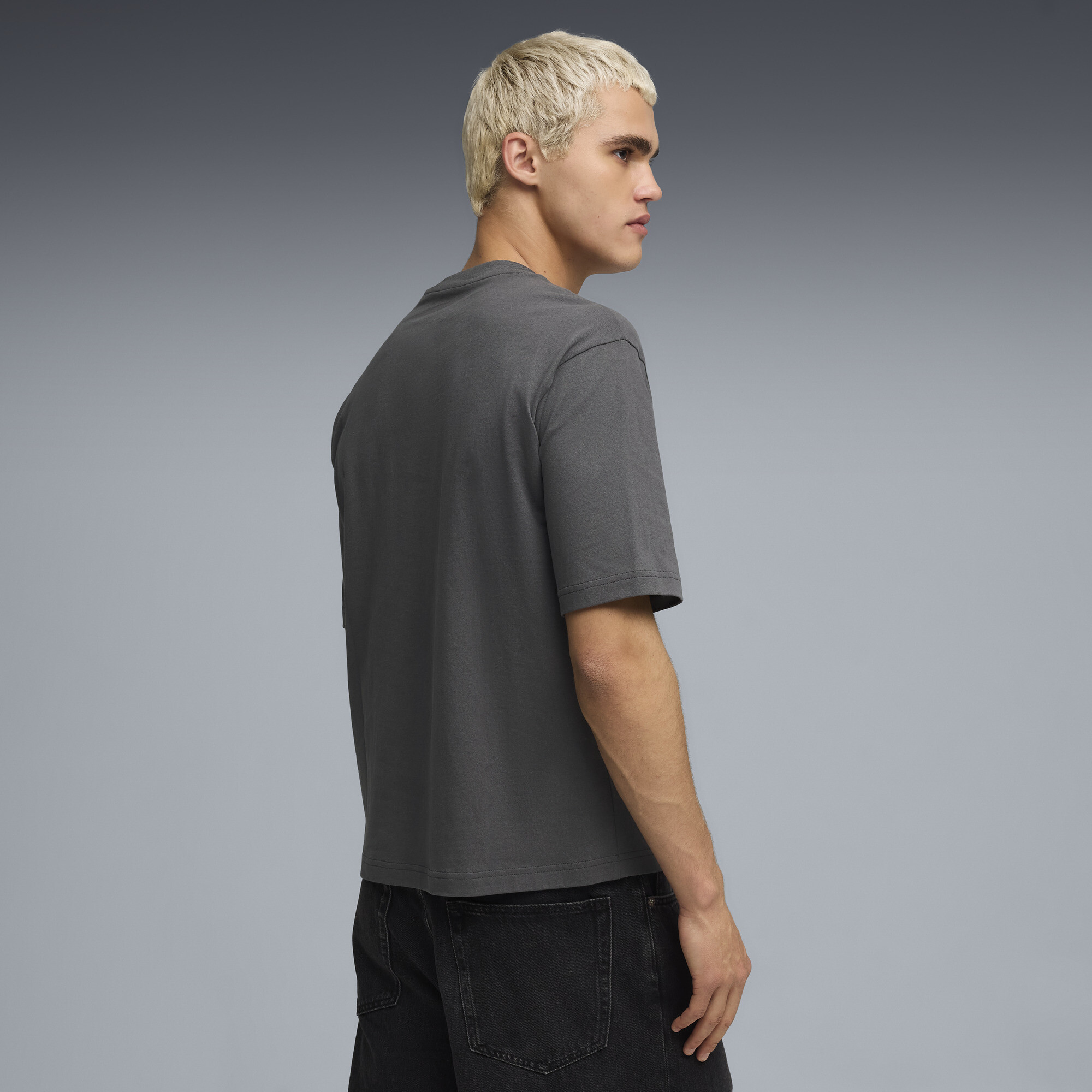 PUMA WARDROBE ESS Boxy T-shirt voor Heren, Grijs, Maat XL thumbnail 5