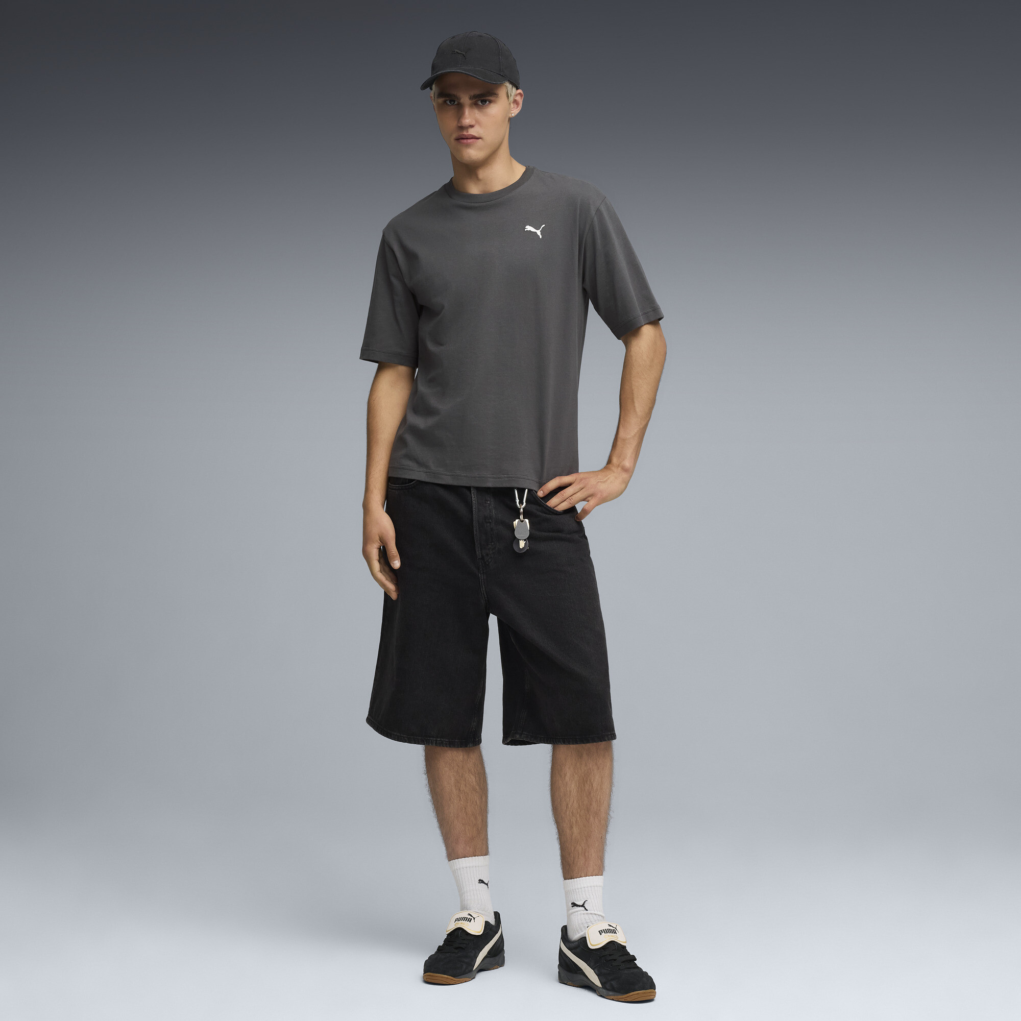 PUMA WARDROBE ESS Boxy T-shirt voor Heren, Grijs, Maat XL thumbnail 4