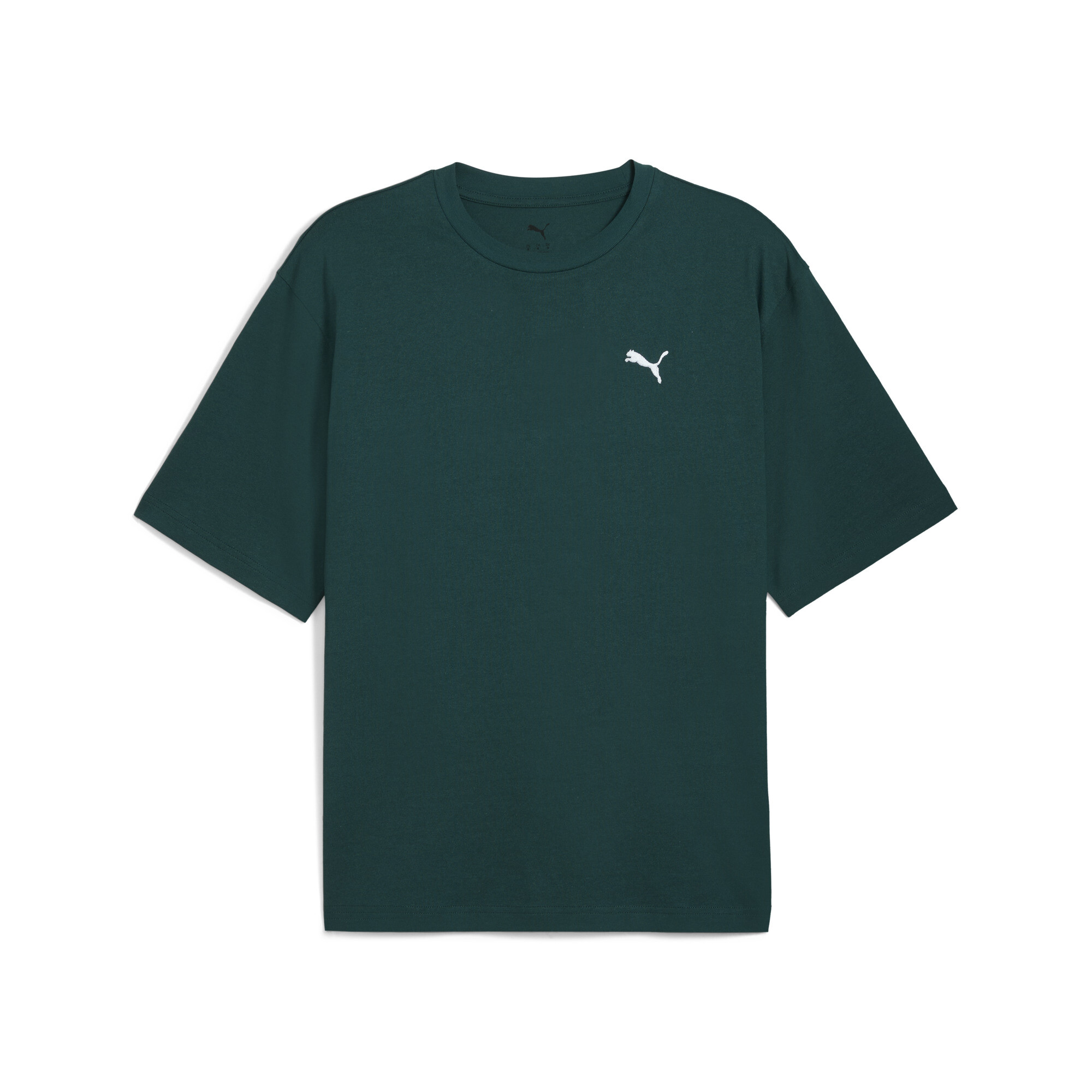 PUMA WARDROBE ESS Boxy T-shirt voor Heren, Groen, Maat M thumbnail 3