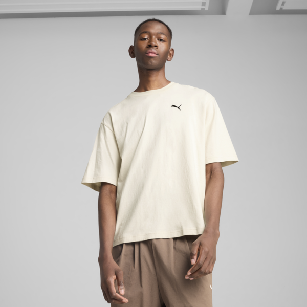WARDROBE ESS Boxy Tee Men, Alpine Snow, large-MEX
