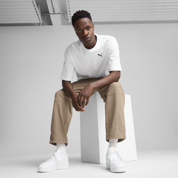 Remera oversize WARDROBE Essentials para hombre, PUMA White, large-ARG