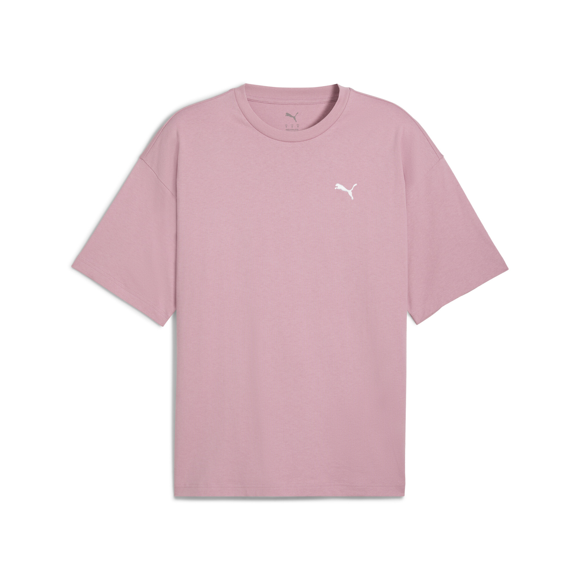 PUMA WARDROBE ESS Oversized T-shirt voor Heren, Roze, Maat XS thumbnail 3