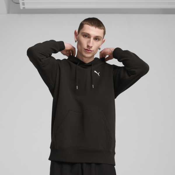 Buzo holgado con capucha WARDROBE Essentials para hombre, PUMA Black, large-ARG