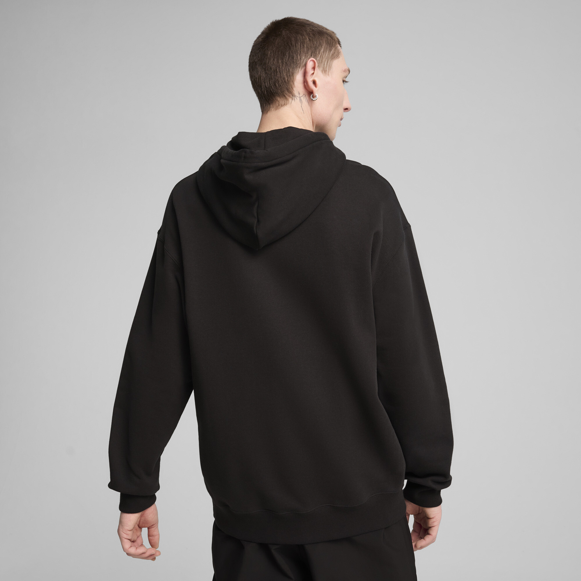 PUMA WARDROBE ESS Relaxed hoodie voor Heren, Zwart, Maat XL thumbnail 5