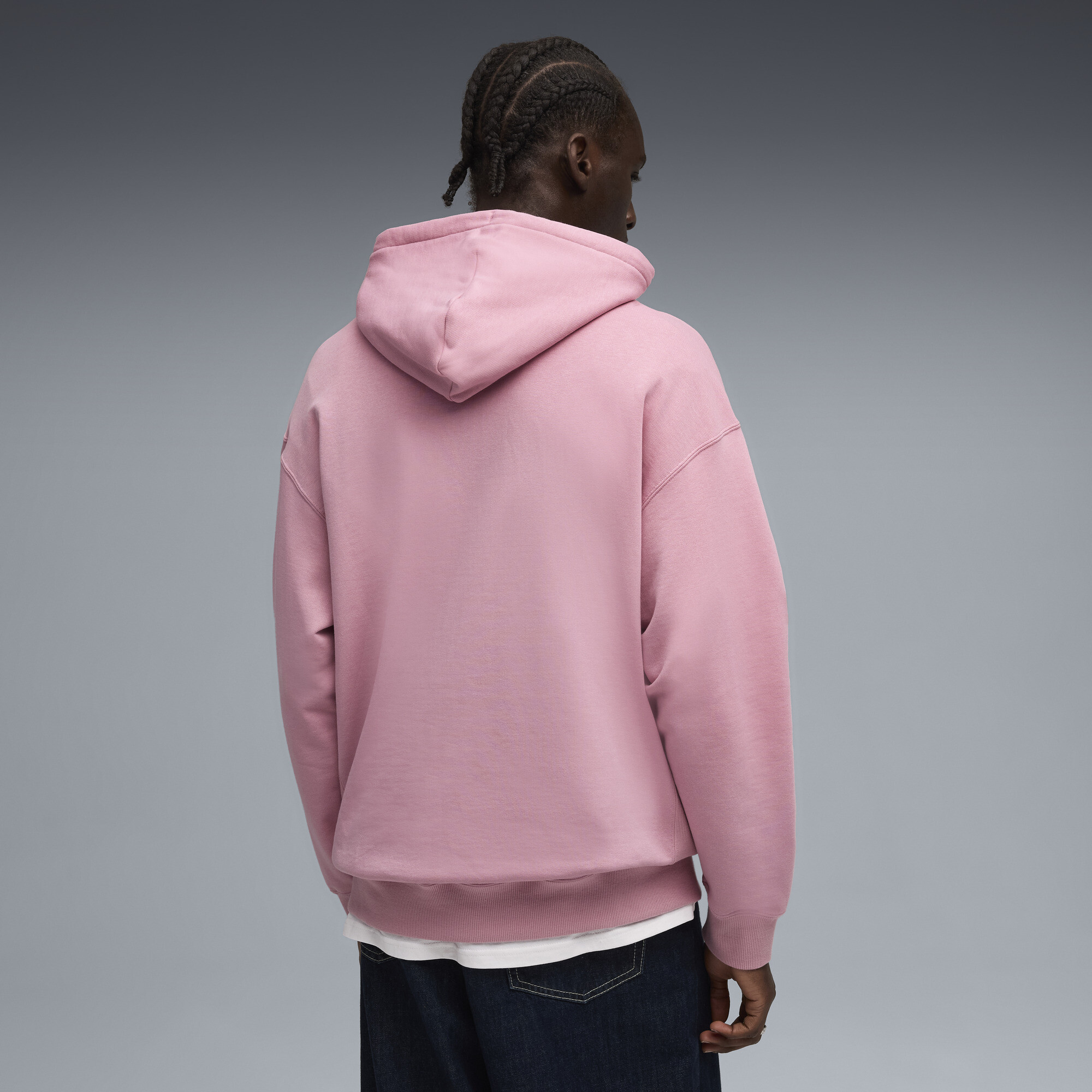 PUMA WARDROBE ESS Relaxed hoodie voor Heren, Roze, Maat M thumbnail 5