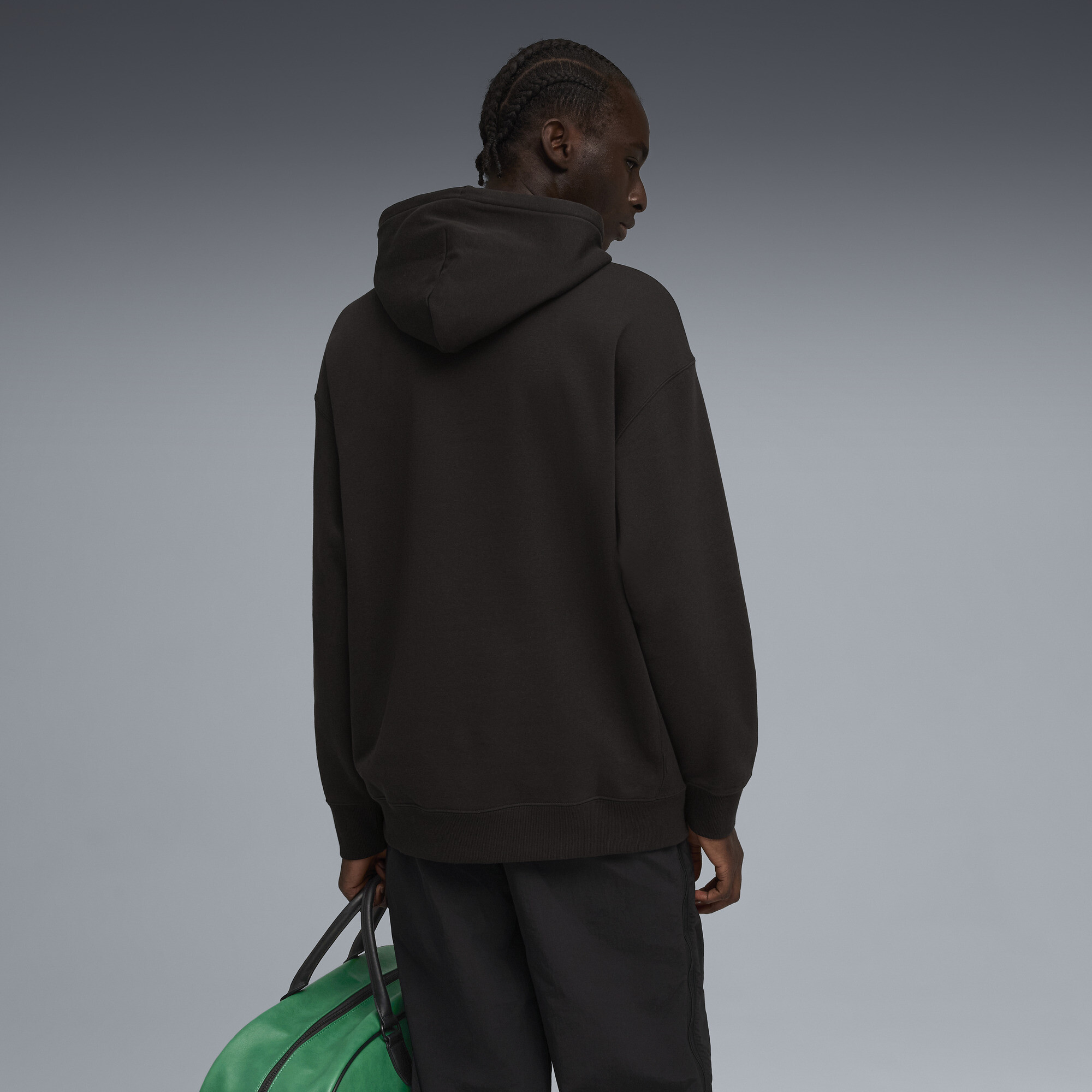 PUMA Wardrobe Essentials relaxte fleece hoodie voor Heren, Zwart, Maat XL thumbnail 5