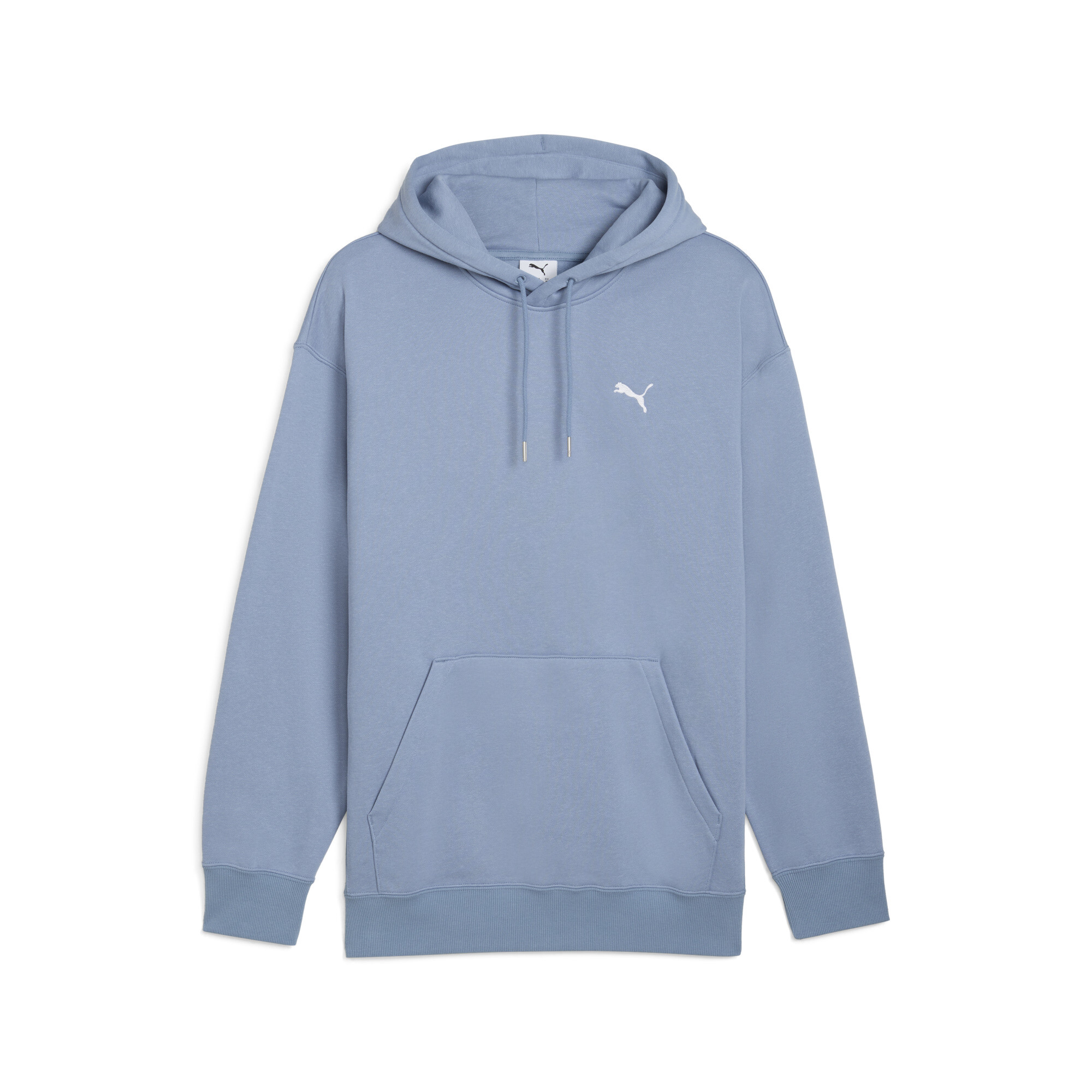 PUMA Wardrobe Essentials relaxte fleece hoodie voor Heren, Blauw, Maat L thumbnail 3