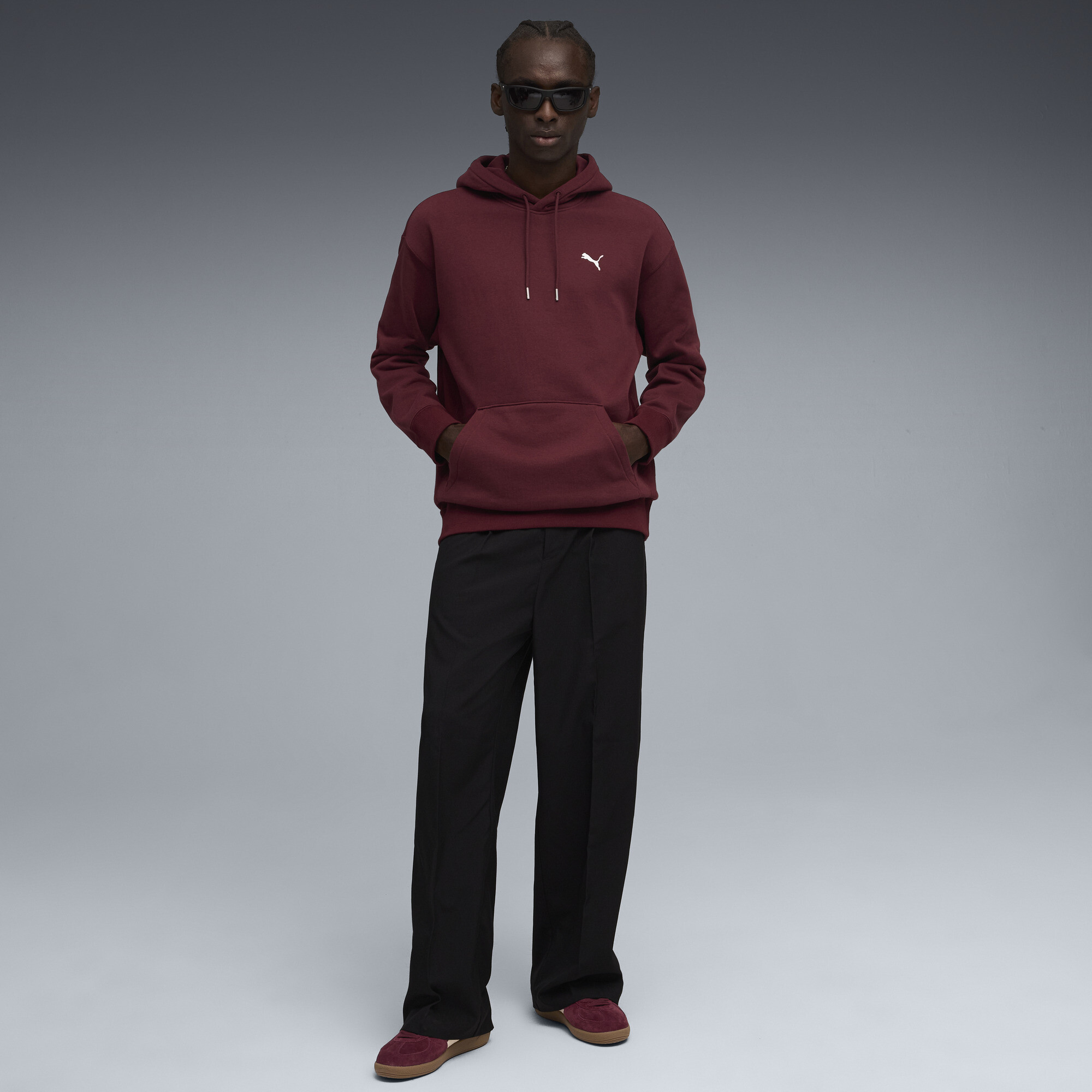 PUMA Wardrobe Essentials relaxte fleece hoodie voor Heren, Maat S thumbnail 4