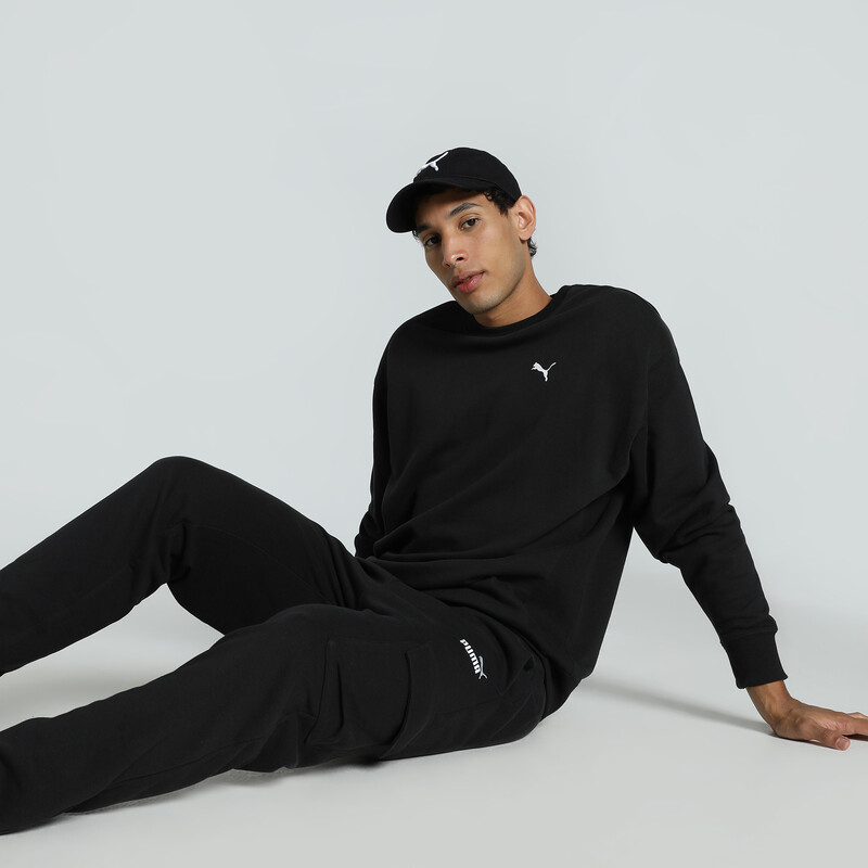 

Men's PUMA WARDROBE Essentials Relaxed Fit Crew-Neck Sweatshirt
