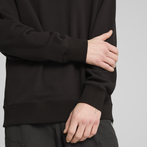WARDROBE ESS Relaxed Crew Men, PUMA Black, large-ZAF