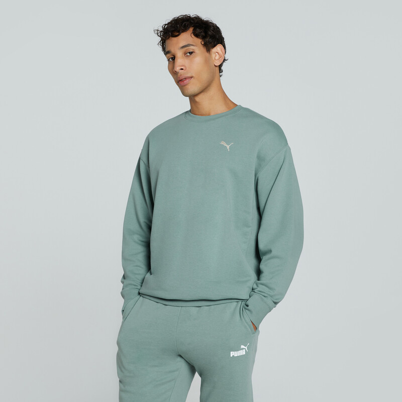 

Men's PUMA WARDROBE Essentials Relaxed Fit Crew-Neck Sweatshirt