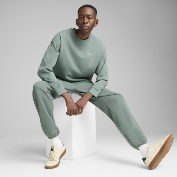 WARDROBE ESS Relaxed Crew Men, Green Moon, large-ZAF