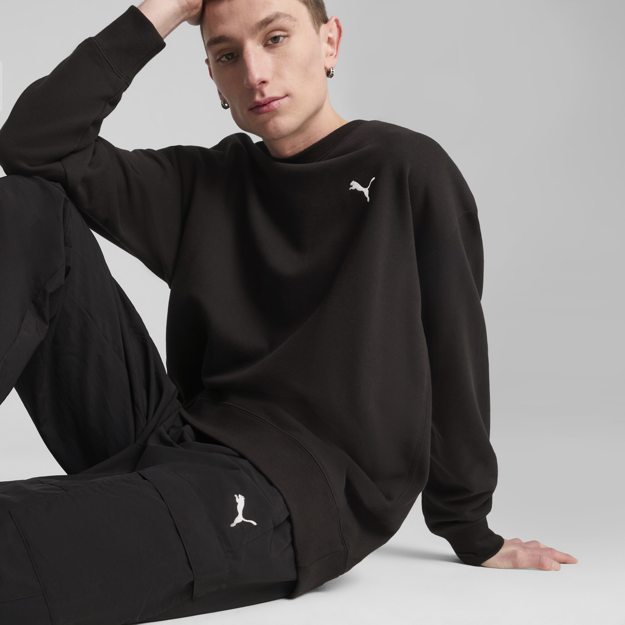 PUMA WARDROBE ESS Relaxed cargobroek voor Heren, Zwart, Maat M thumbnail 7