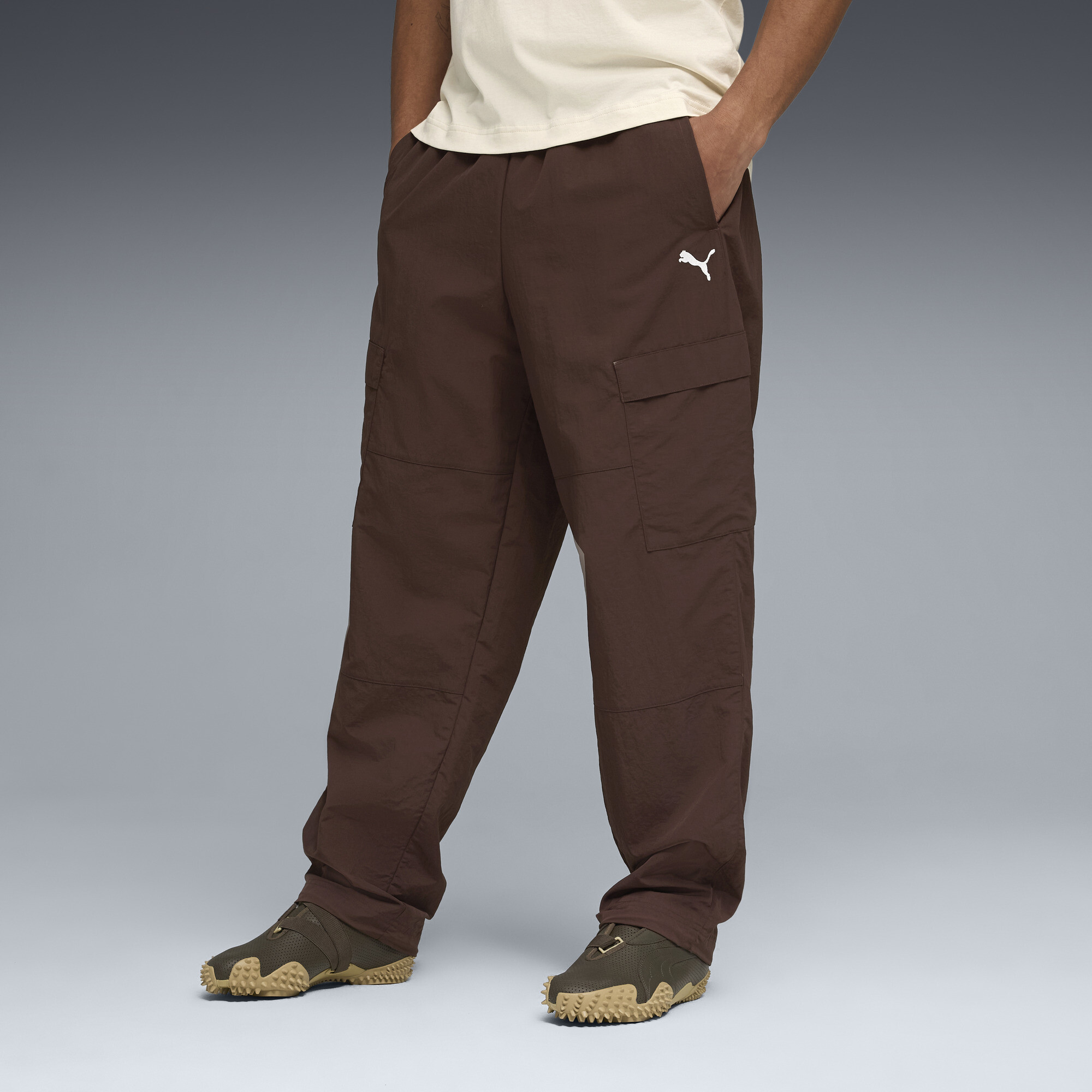 Trousers mame★Cotton Tucked Cargo Nylon