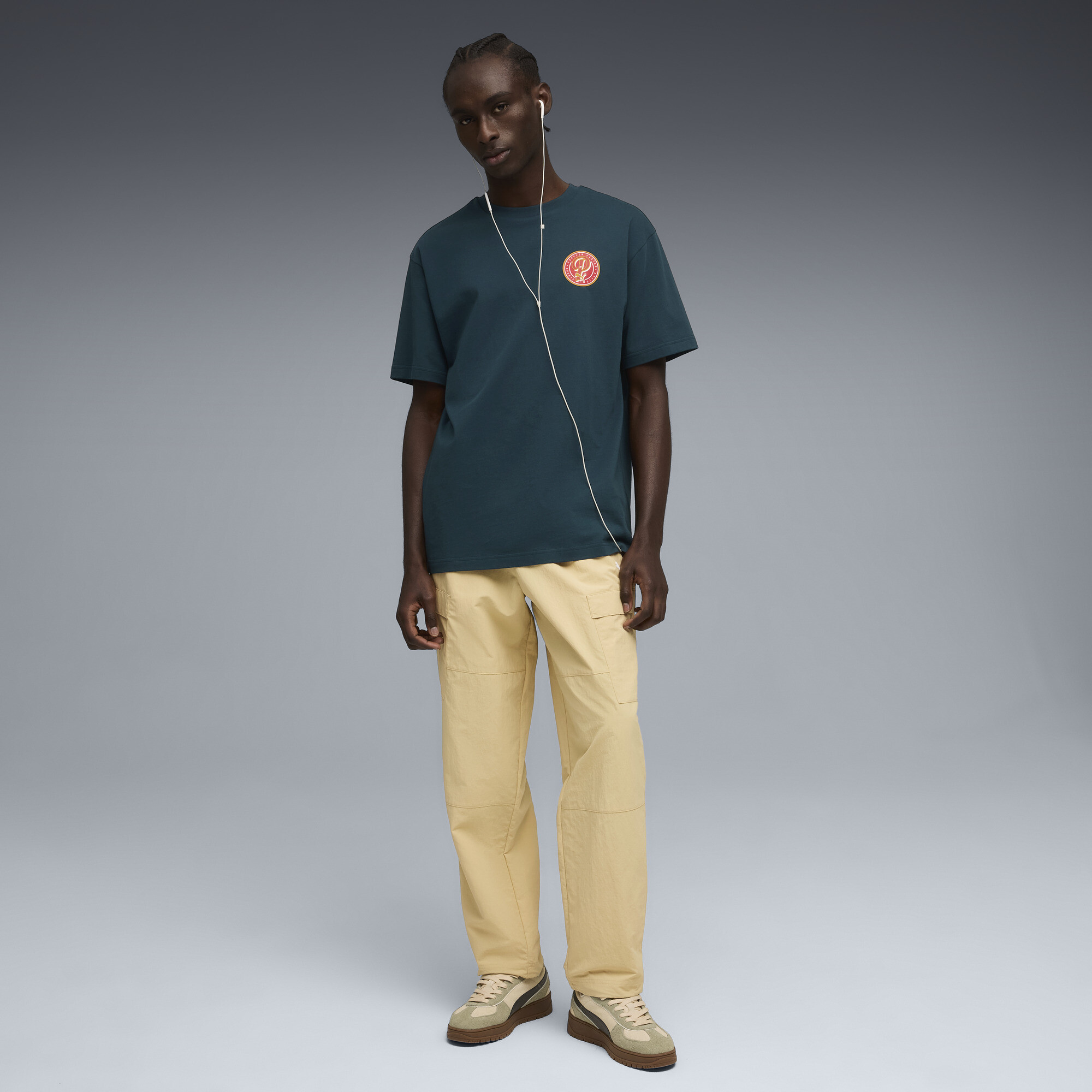 PUMA WARDROBE ESS Relaxed cargobroek voor Heren, Beige, Maat M thumbnail 4