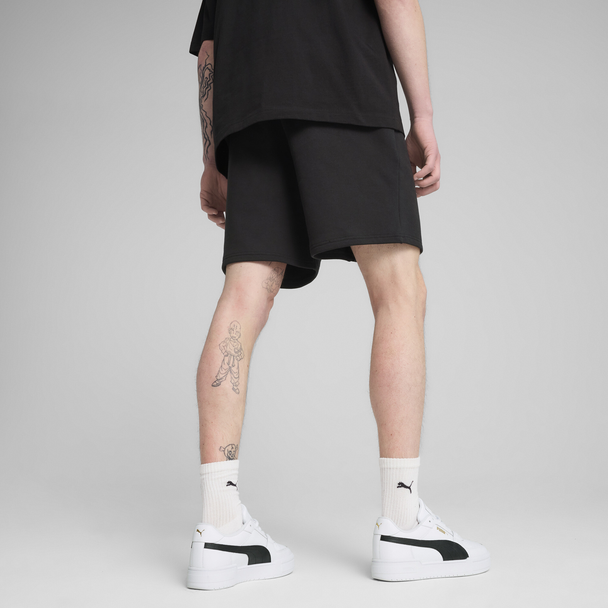 PUMA WARDROBE ESS Relaxed short voor Heren, Zwart, Maat XL thumbnail 5