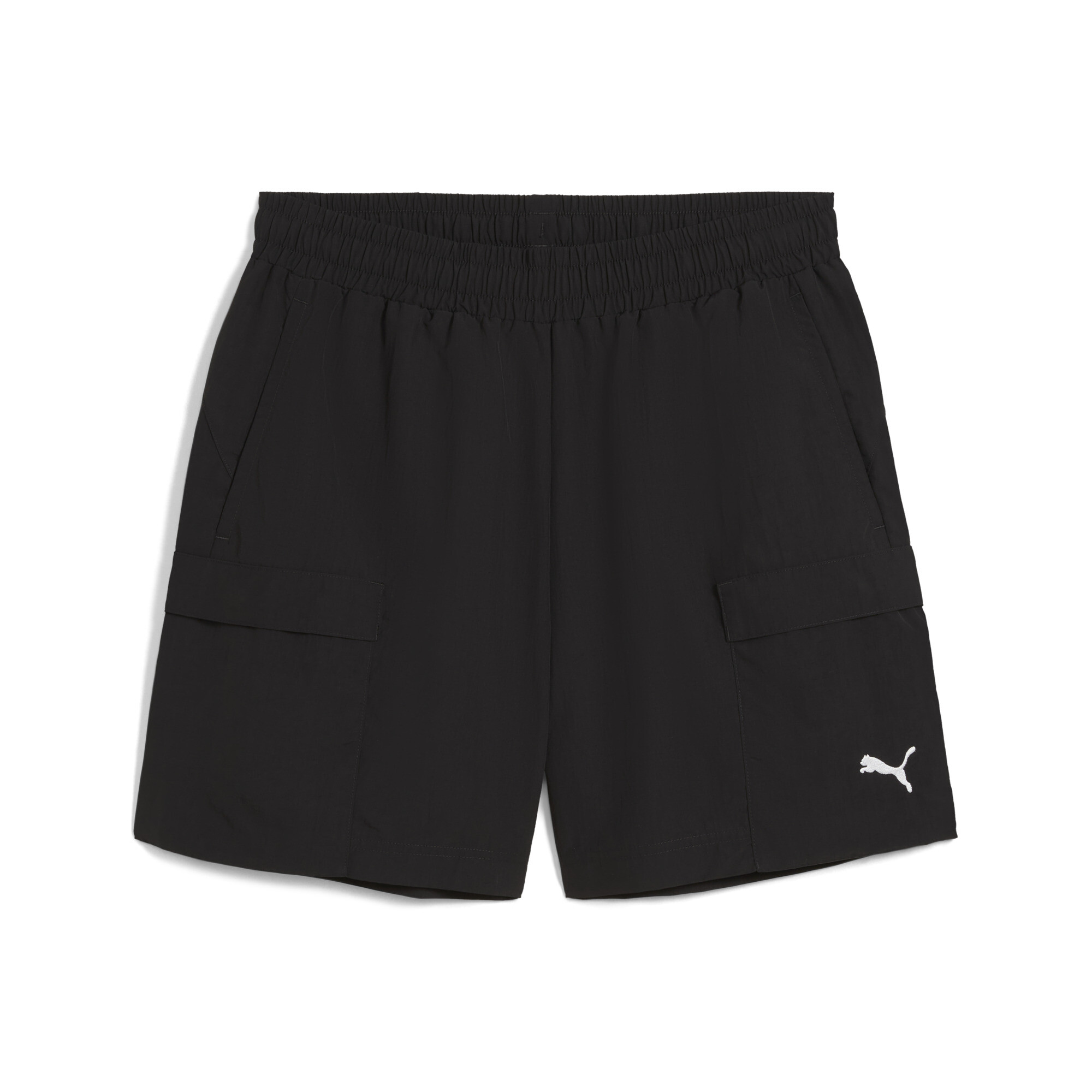 PUMA WARDROBE ESS Relaxed cargoshort voor Heren, Zwart, Maat S thumbnail 3