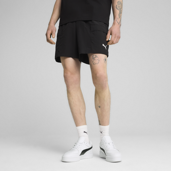 WARDROBE ESS Relaxed Cargo Shorts 6" Men, PUMA Black, large-MEX