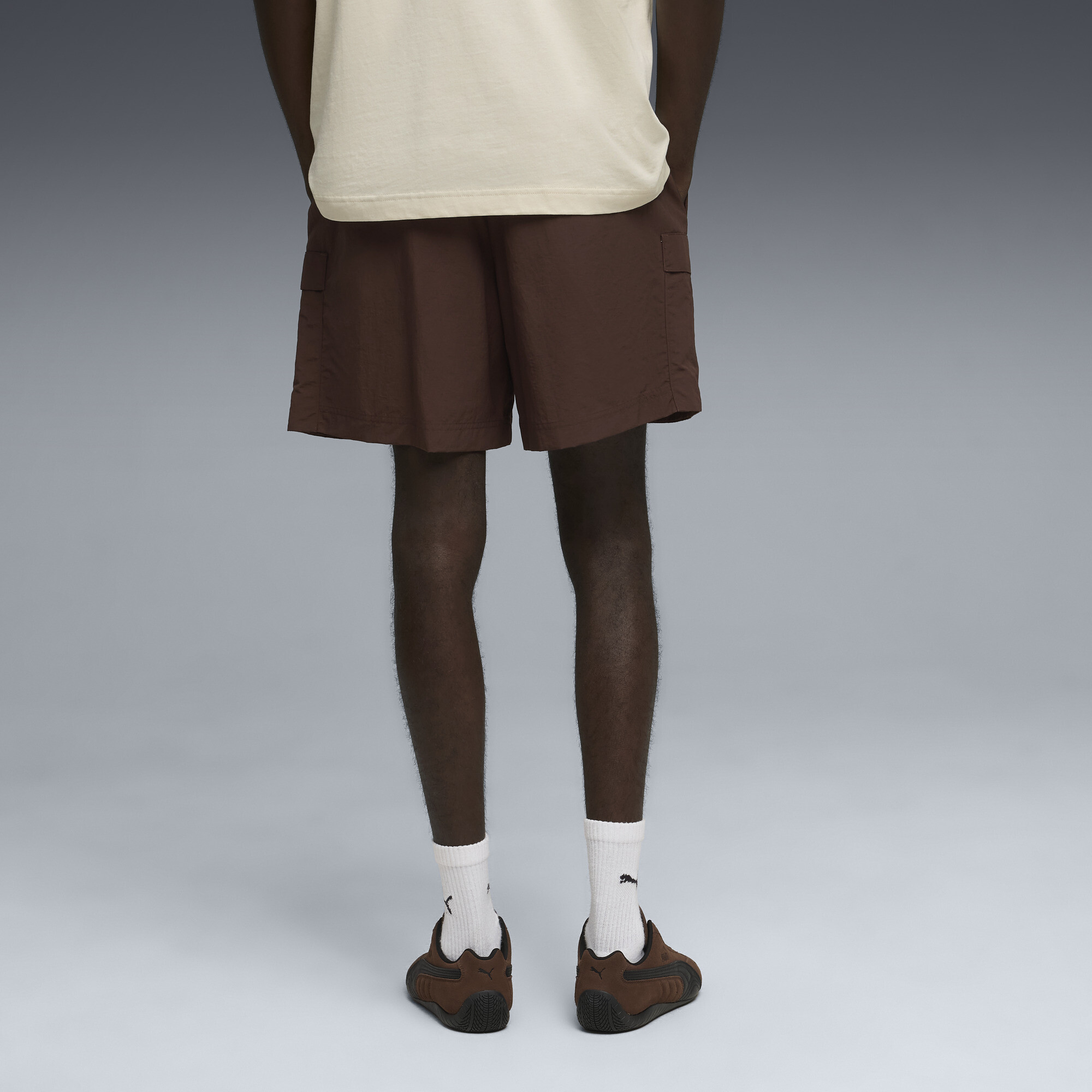 PUMA WARDROBE ESS Relaxed cargoshort voor Heren, Bruin, Maat L thumbnail 5