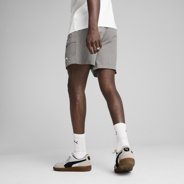 Shorts cargo WARDROBE Essentials para hombre, Cast Iron, large-MEX