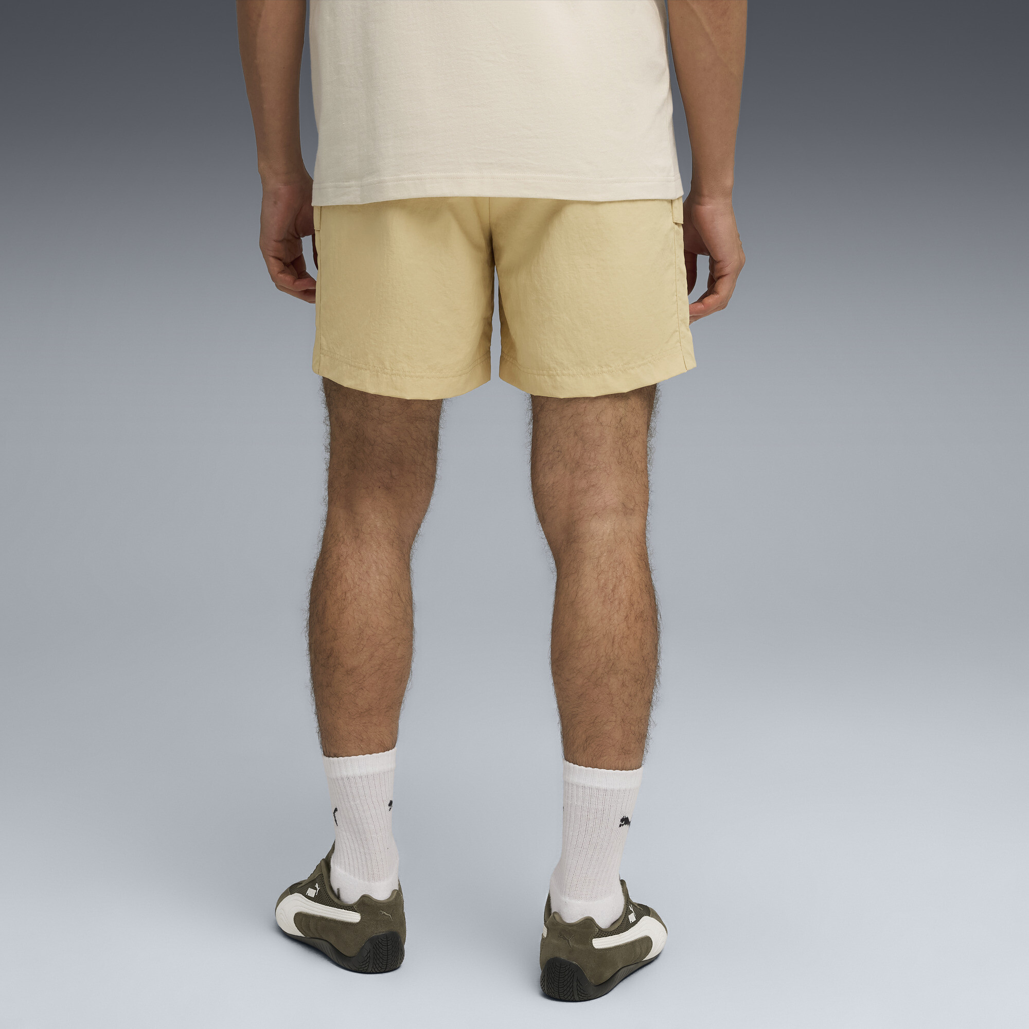 PUMA WARDROBE ESS Relaxed cargoshort voor Heren, Beige, Maat L thumbnail 5