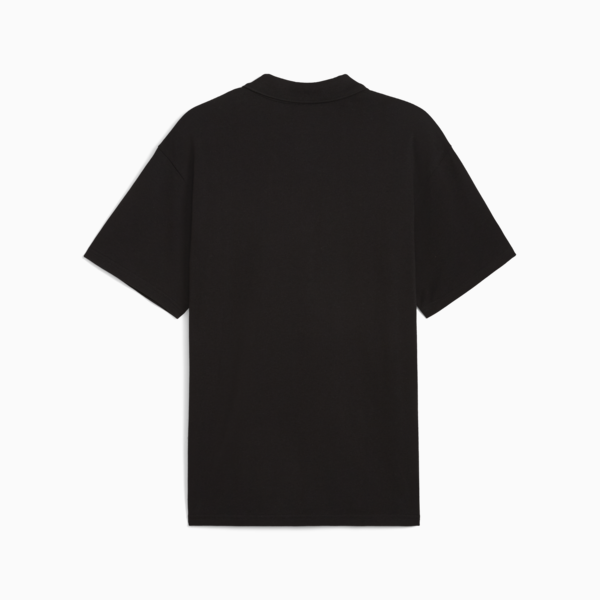 WARDROBE Essentials Pique Relaxed Polo Men, PUMA Black, large-ZAF