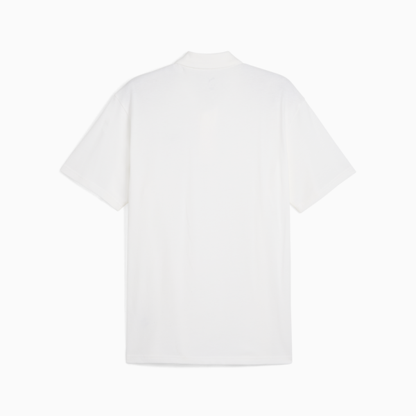 WARDROBE Essentials Pique Relaxed Polo Men, PUMA White, large-ZAF