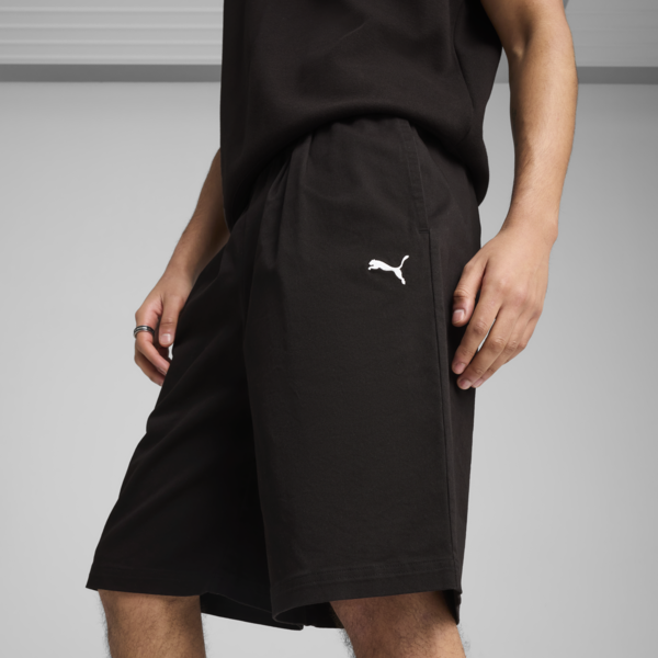 Wardrobe Essentials Woven Long Line Relaxed 11" Shorts Men, PUMA Black, large-ZAF