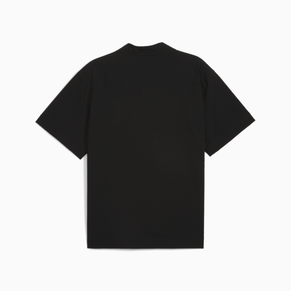 Camisa holgada WARDROBE Essentials Cloqué para hombre, PUMA Black, large-MEX