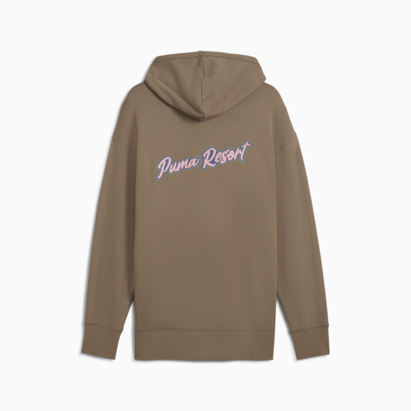 PREMIUM Essentials Relaxed Graphic Hoodie Unisex, Totally Taupe, large-ZAF