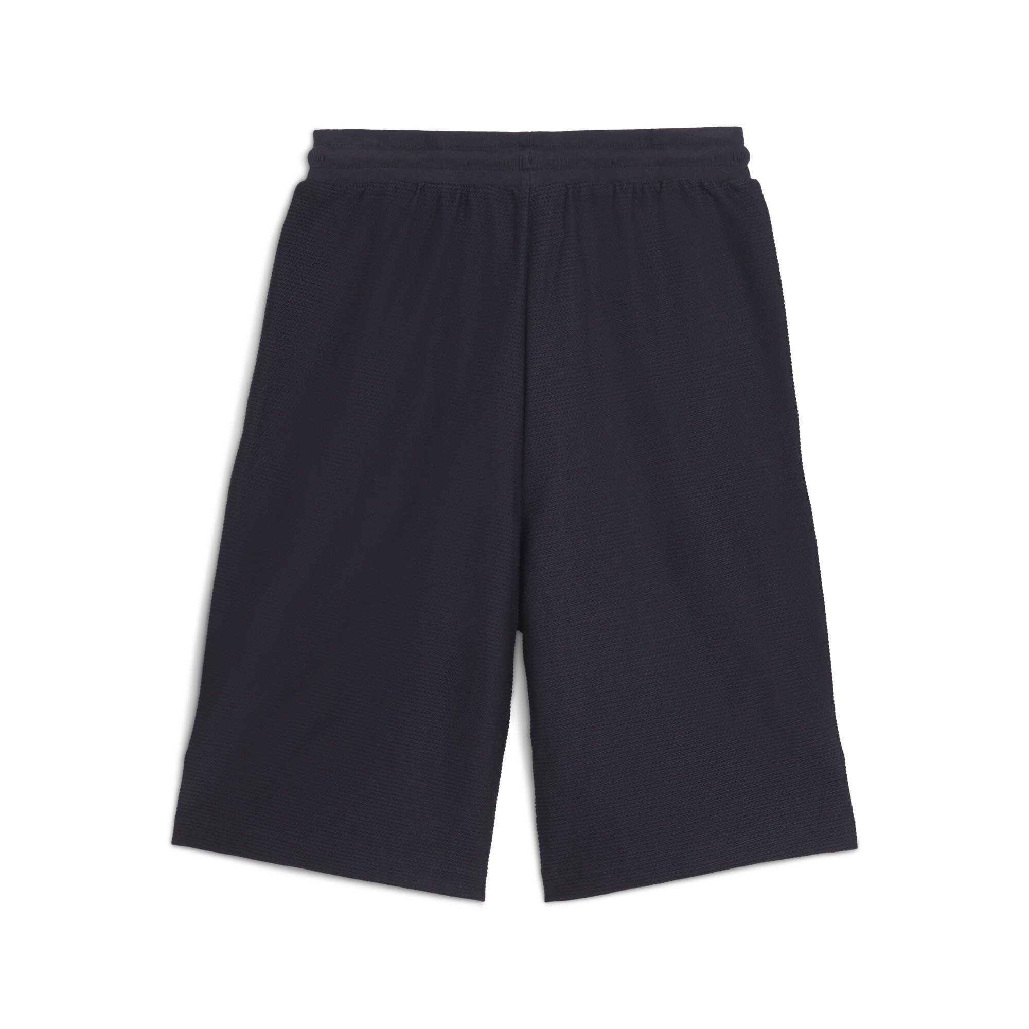 PREMIUM ESS Jacquard Long Line Relaxed uniseks short, Blauw, Maat M | PUMA