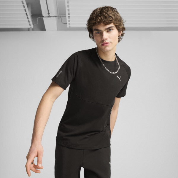 Remera PUMATECH Pocket para Hombre En Negro