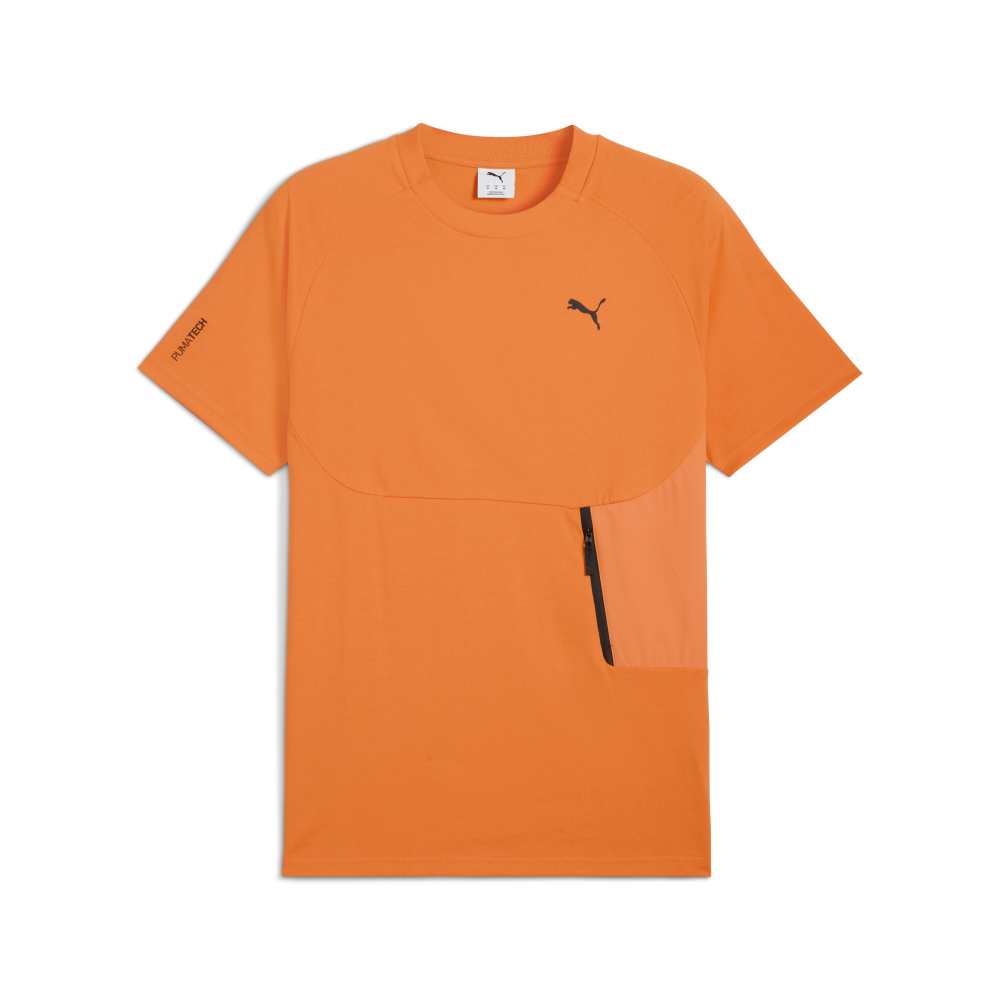 PUMATECH T-shirt met zakje voor Heren, Oranje, Maat XS thumbnail 3