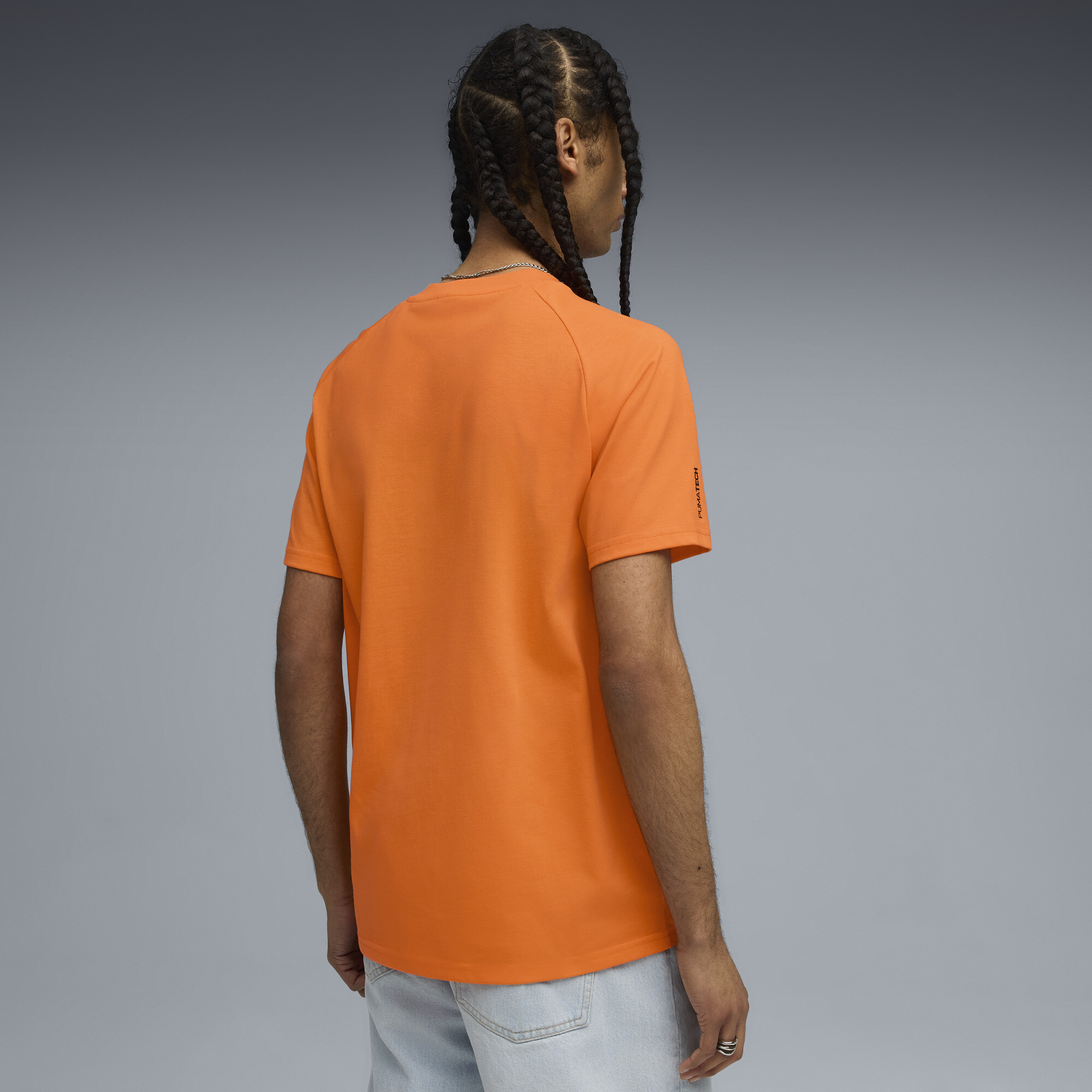 PUMATECH T-shirt met zakje voor Heren, Oranje, Maat XS thumbnail 5