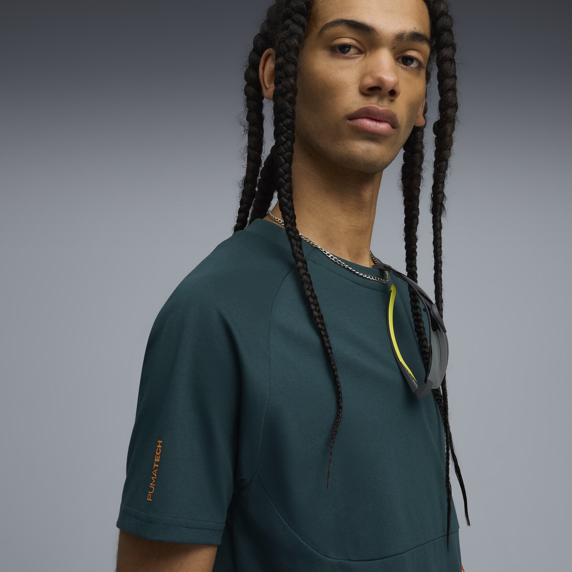 PUMATECH T-shirt met zakje voor Heren, Groen, Maat XL thumbnail 7