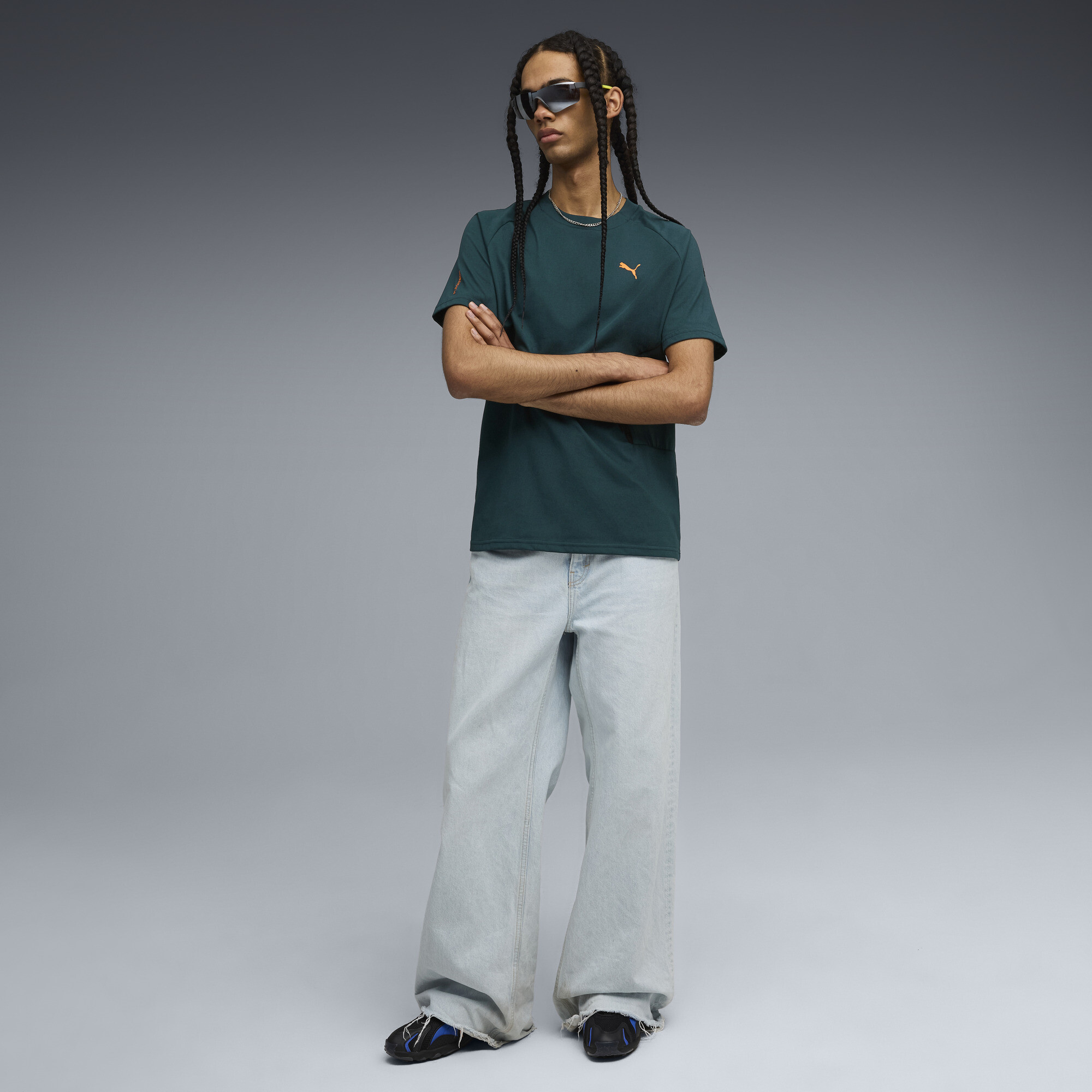 PUMATECH T-shirt met zakje voor Heren, Groen, Maat XL thumbnail 6