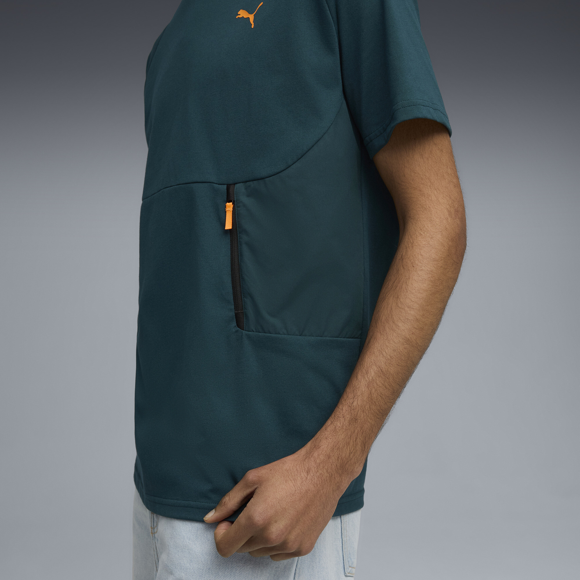 PUMATECH T-shirt met zakje voor Heren, Groen, Maat XL thumbnail 4