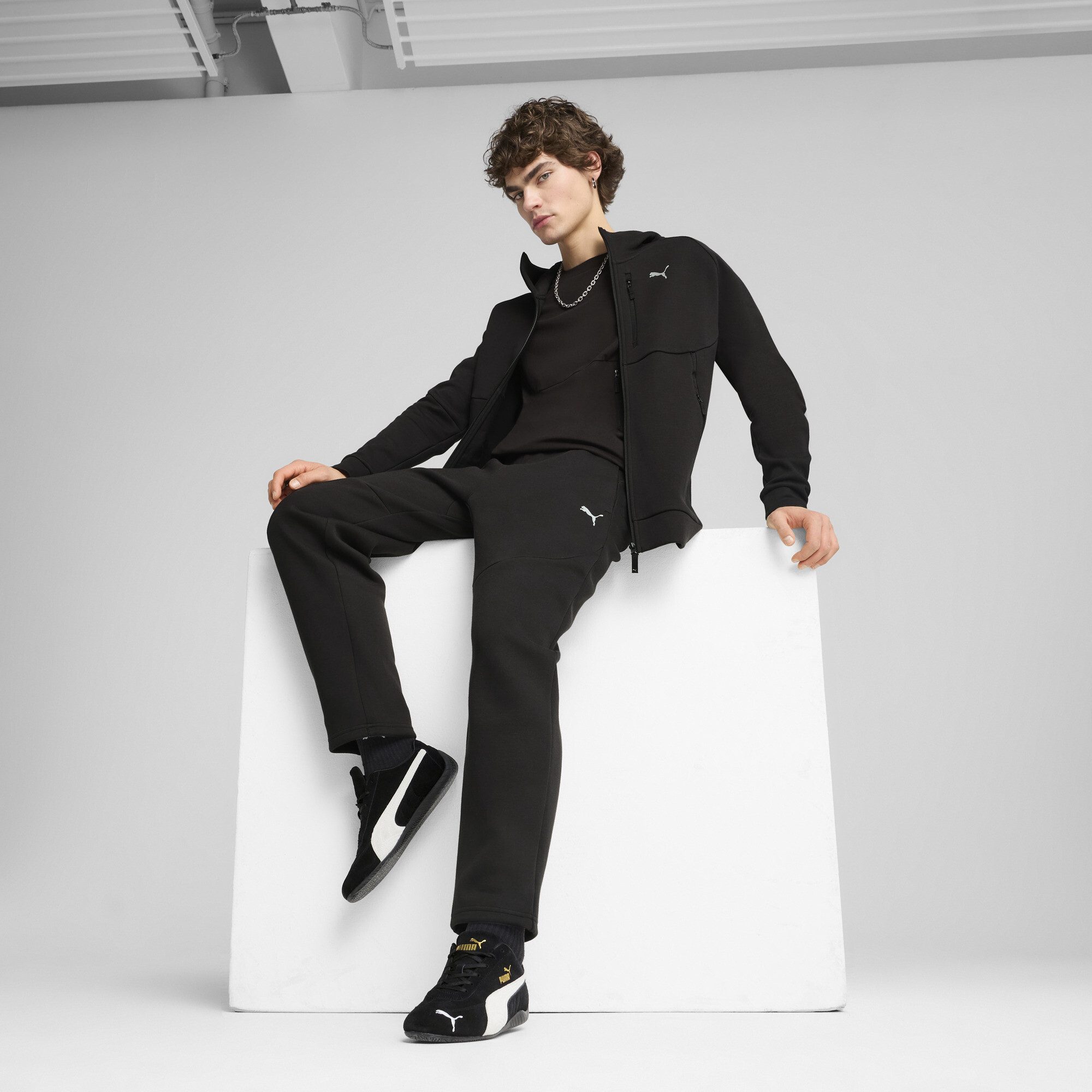 PUMATECH hoodie met rits voor Heren, Zwart, Maat XXL thumbnail 6