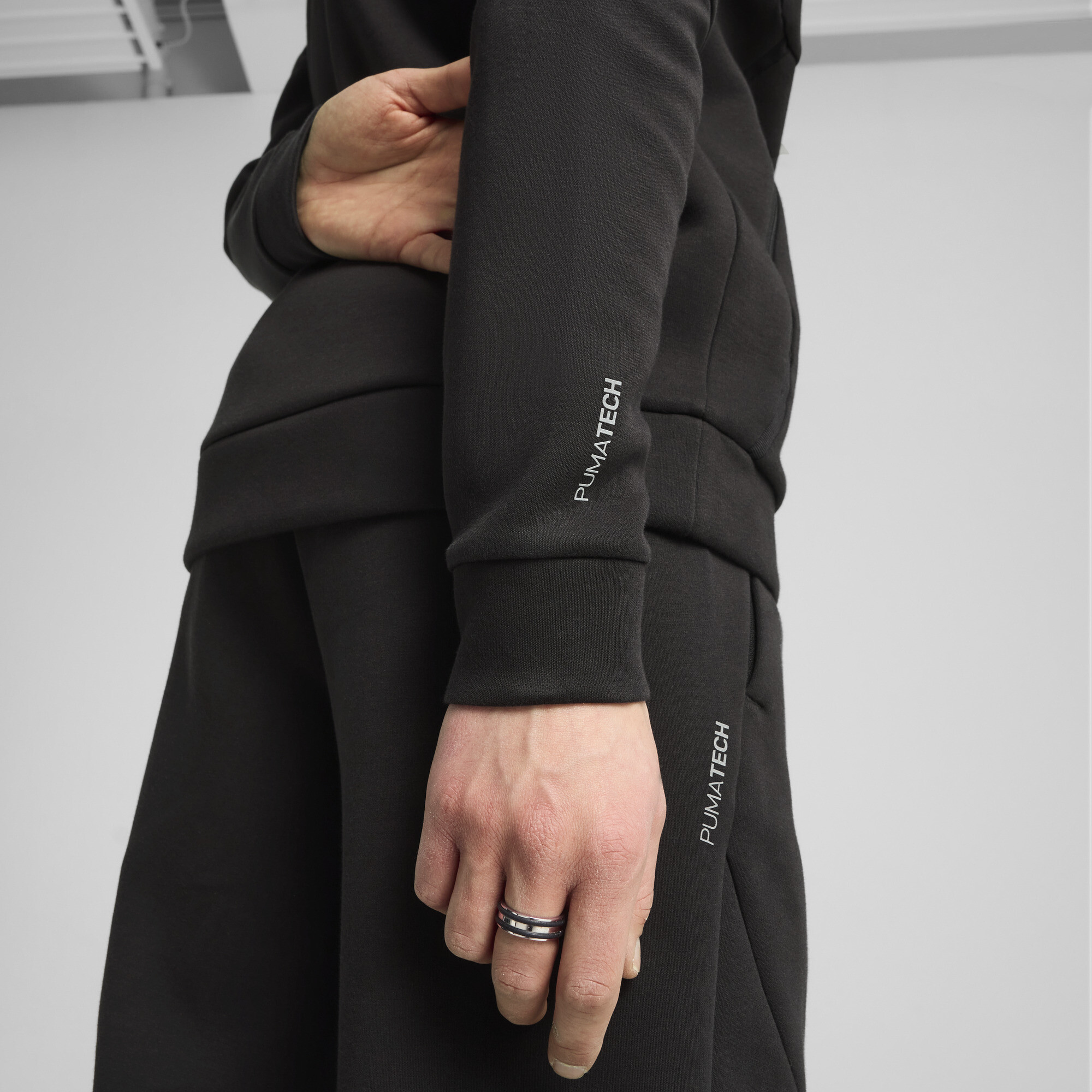 PUMATECH hoodie met rits voor Heren, Zwart, Maat XXL thumbnail 4