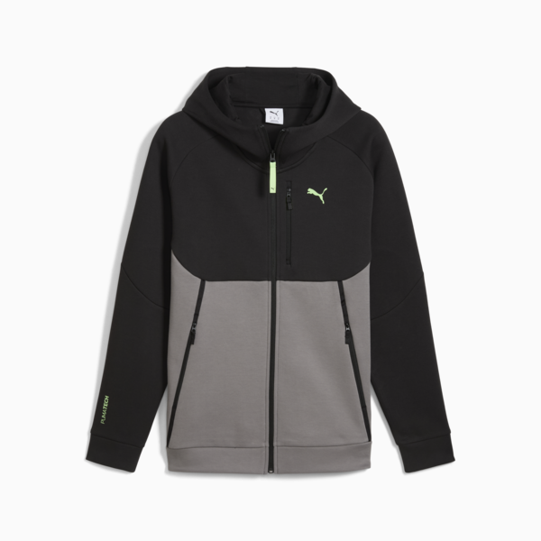 PUMATECH Full-Zip Hoodie Men, Cast Iron, large-ZAF