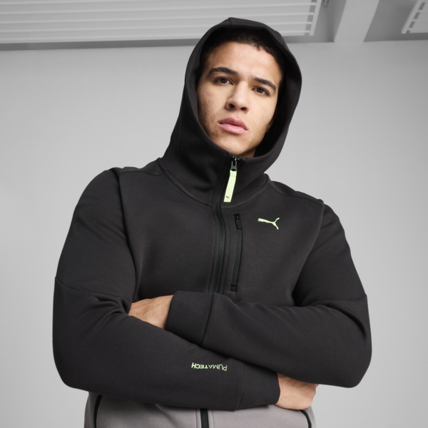 PUMATECH Full-Zip Hoodie Men, Cast Iron, large-ZAF