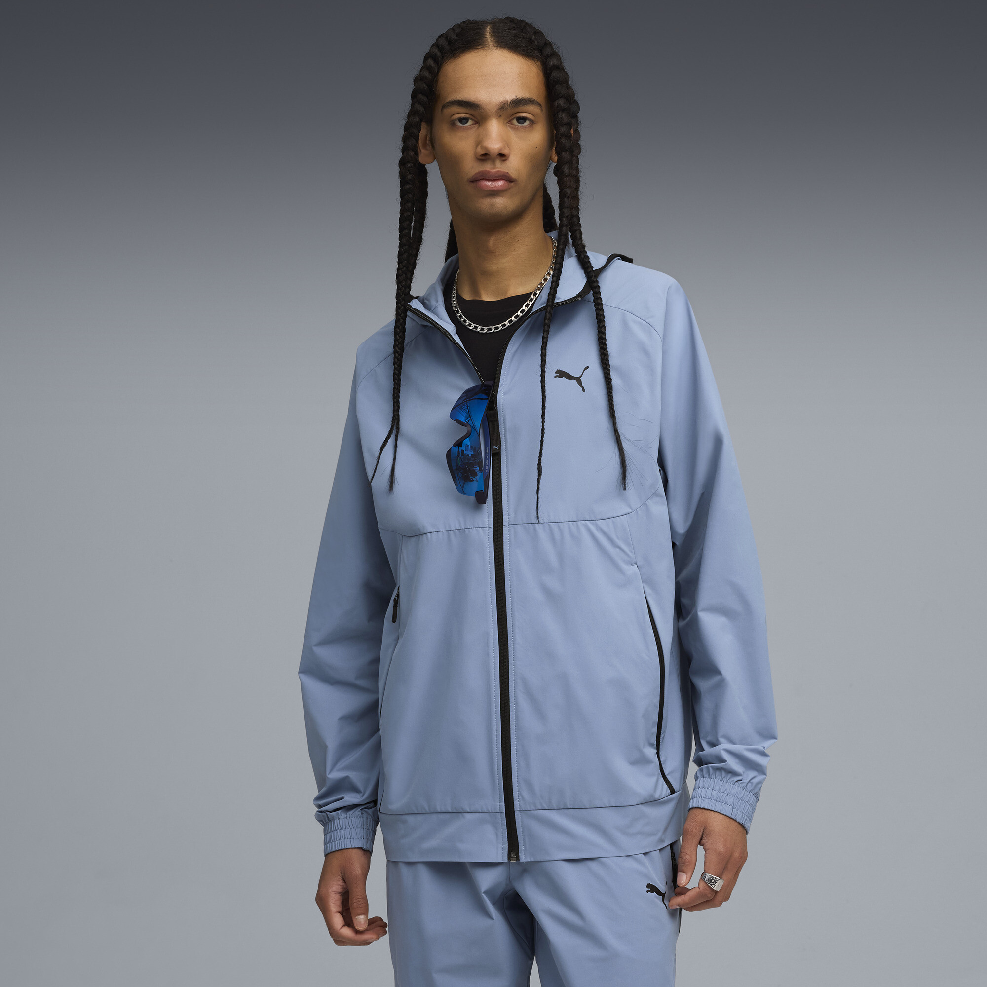 トップス CamphorWood 23aw track jacket light blue Jaqueta PUMATECH Relaxed Track Masculina | blue | PUMA