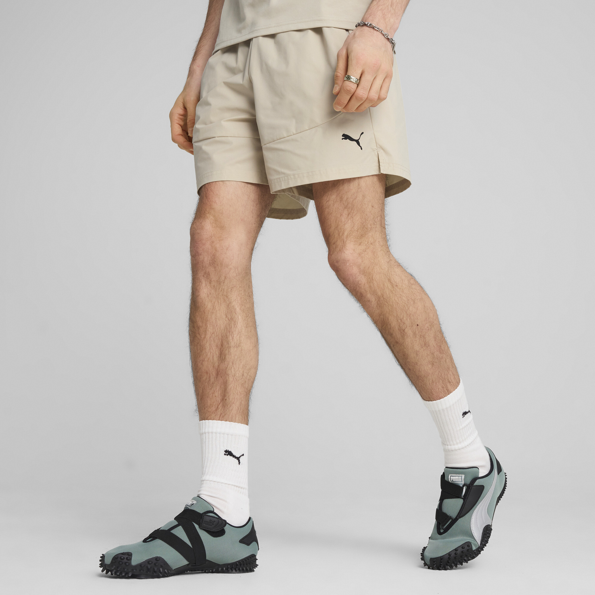 Puma Tech Relaxed Shorts 6" Men In Beige