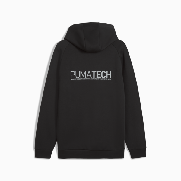 Buzo holgado y estampado con capucha PUMATECH para hombre, PUMA Black, large-ARG
