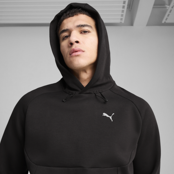 Buzo holgado y estampado con capucha PUMATECH para hombre, PUMA Black, large-ARG