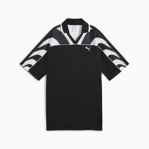 FUTURE.PUMA.ARCHIVE Relaxed Football Jersey Unisex, PUMA Black, large-MEX
