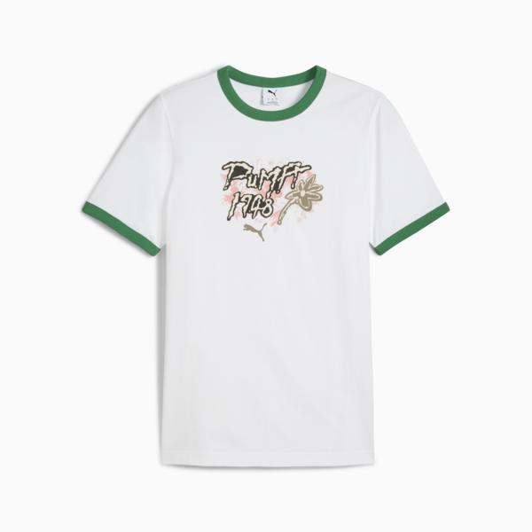 FUTURE.PUMA.ARCHIVE Graphic Ringer Tee Men, PUMA White-Archive Green, large-MEX