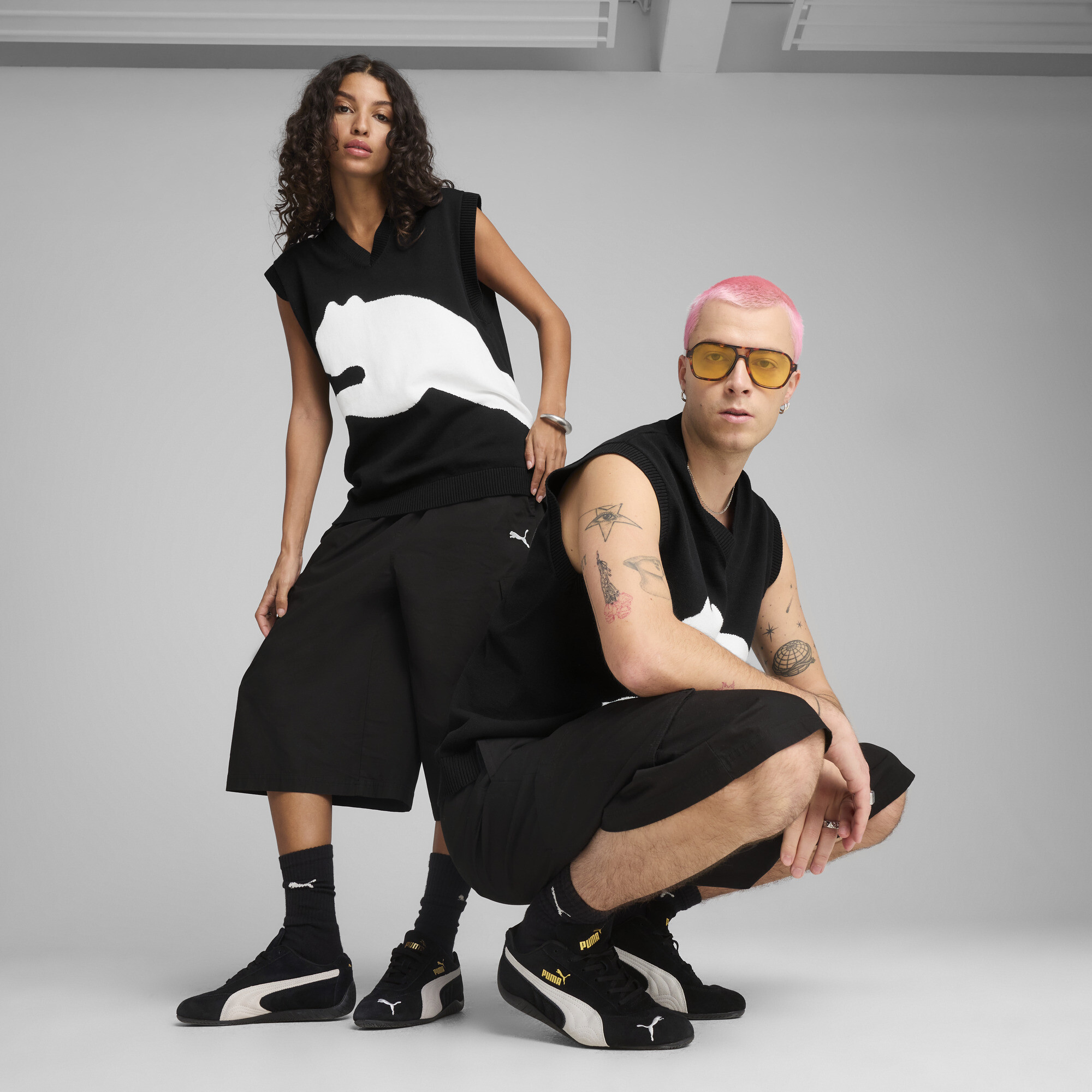 FUTURE.Puma.ARCHIVE 16" Relaxed Fit Cargo-Jorts Unisex | Mit Plain | Black | Größe: L