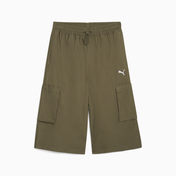 FUTURE.PUMA.ARCHIVE Relaxed Cargo 16" Jorts Unisex, Loden Green, large-ZAF