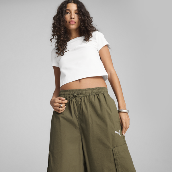 FUTURE.PUMA.ARCHIVE Relaxed Cargo 16" Jorts Unisex, Loden Green, large-ZAF